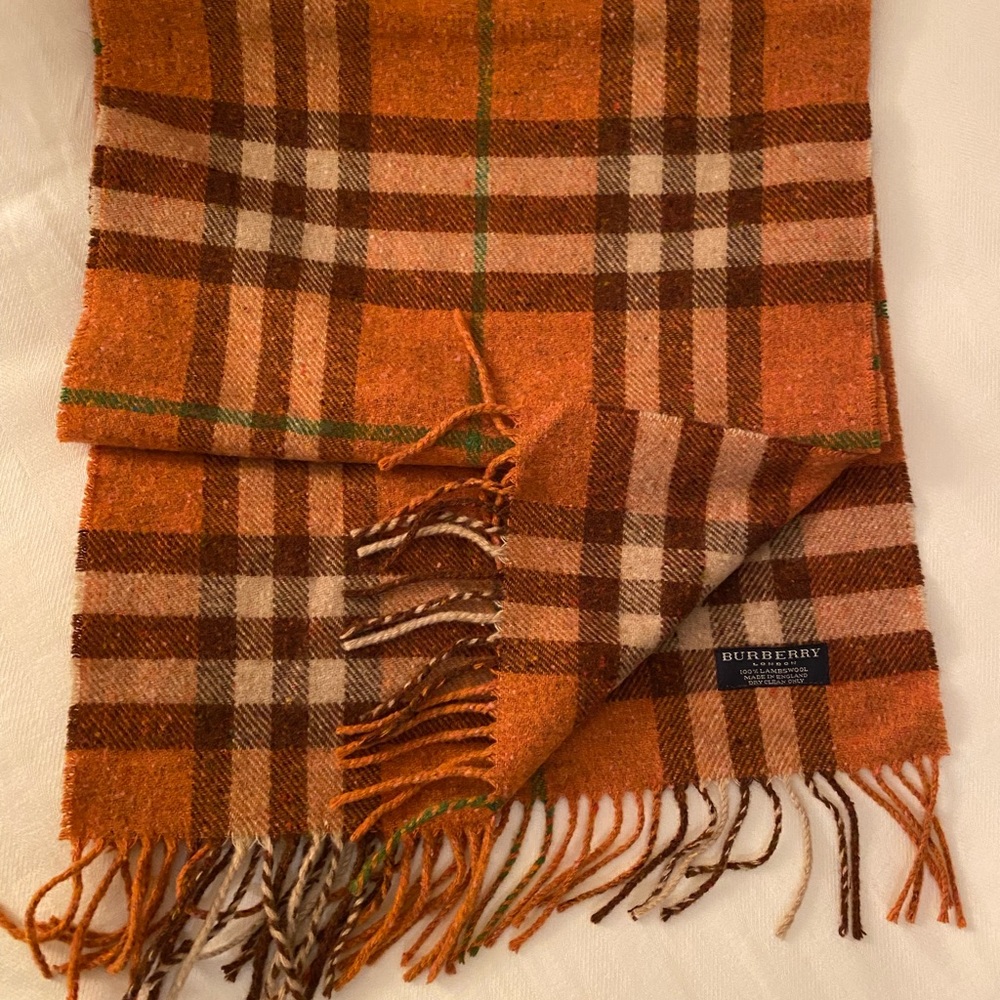 Authentic Burberry plaid large scarf